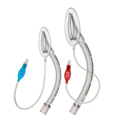 購入 強化された使い捨て喉頭マスク 呼吸道 LMA 医療グレード シリコンマッチ 透明なPVCチューブ 鋼鉄線 II級麻酔用品 オンライン製造