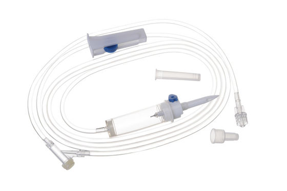 購入 医療グレード 20 滴透明 PVC 使い捨て IV 注入セット Y サイト注入ポート付き オンライン製造