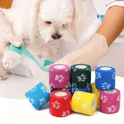 購入 医療用 エラスティック 獣医用 包帯 凝結帯 不滅菌 I クラス 装置 自粘性 柔軟性 包帯 犬 猫 傷 治療 関節 サポート オンライン製造