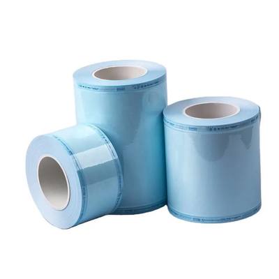 購入 医療用滅菌フラットリール（デュアルプロセスインジケーターおよびトリプルシール技術付き）- 安全な滅菌包装用ロールあたり200メートル オンライン製造