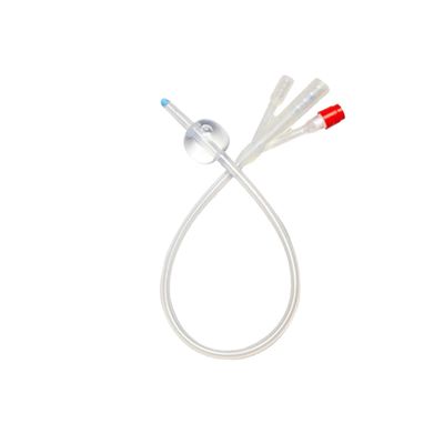 購入 Sterile 3-Way Silicone Foley Catheter for Adult Use with Balloon Control in Fr 16-26 オンライン製造