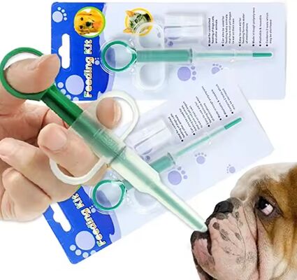購入 CE 認定 医療 グレード プラスチック ペット 薬剤 配送器 犬 猫 ための シリコン 尖頭 付 注射型 給餌 キット オンライン製造