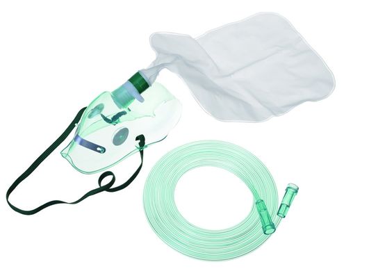 購入 緑の非Rebreather袋ポリ塩化ビニールO2の貯蔵所袋の透明なマスク オンライン製造