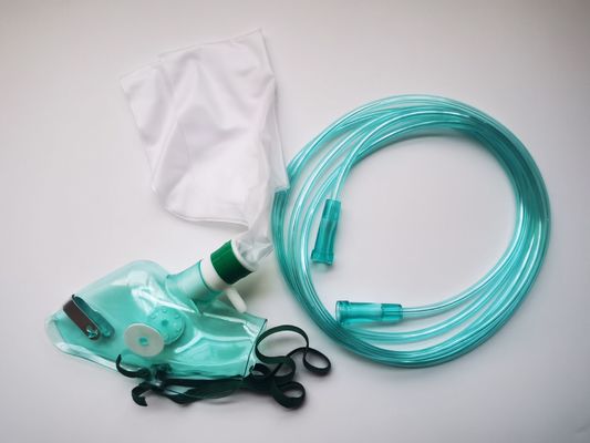 購入 PVC非再呼吸袋 鼻 ISO13485 酸素貯蔵袋 ルーメン オンライン製造