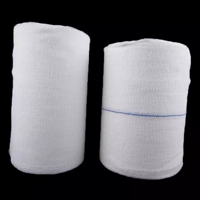 よい価格 90cm x 100mの生殖不能の親水性の100%の綿の吸収剤の医学の綿ロール使い捨て可能な生殖不能のガーゼ ロール オンライン