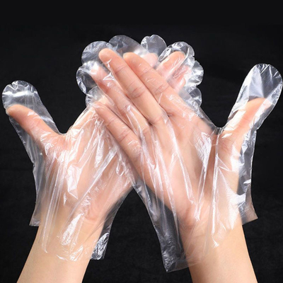よい価格 100個入りボックス使い捨て手袋 食品キッチンHDPEプラスチック手袋 使い捨て透明調理用手袋 PE レストランと家庭用 オンライン