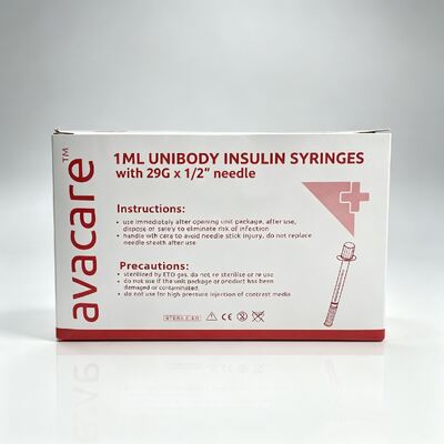 よい価格 AVACARE インスリン 注射器 0.5cc 1cc オレンジキャップ付き 普通の壁用 使い捨てインスリン 注射器 オンライン